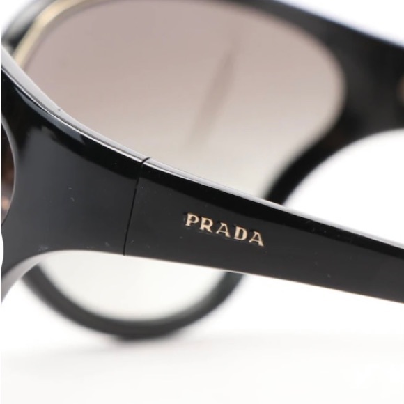 Prada SPR022V Black Butterfly Sunglasses with Case and box - Picture 11 of 12